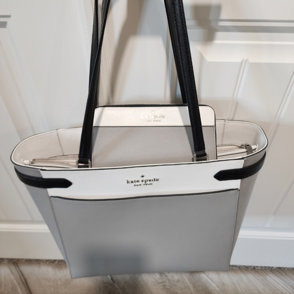 Kate Spade Gray and Black Women's Tote Bag